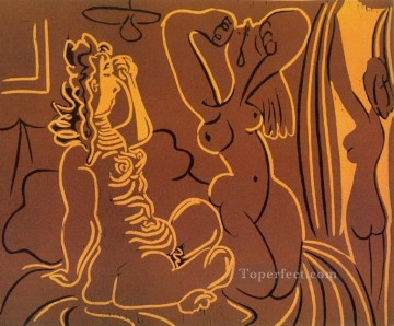 Tres mujeres cubista de 1908 Pablo Picasso Pinturas al óleo